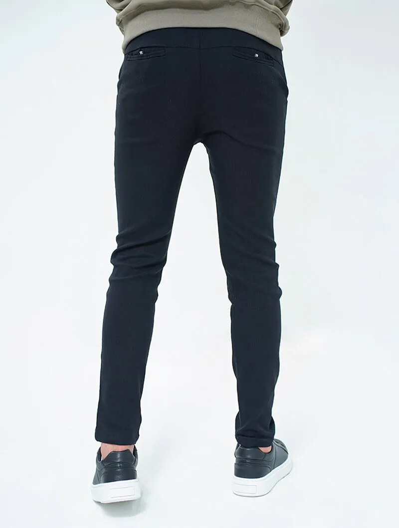 Pantalon slim en coton